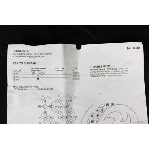 Vtg Paragon's Creative Moments Embroidery Heart Unfinished Handkerchief Panel - Picture 11 of 16